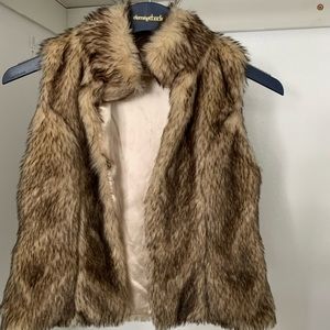 Faux fur vest